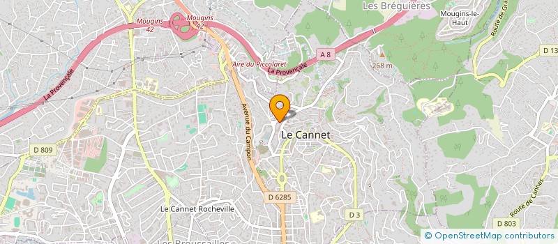 localisation de l'entreprise 900 731 167   LE CANNET