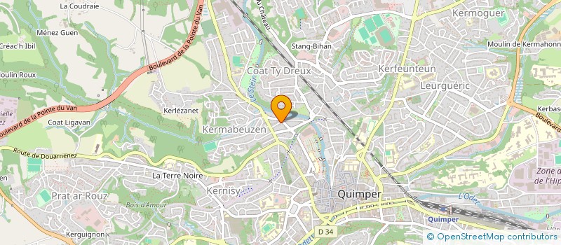 localisation de l'entreprise 901 127 464  à QUIMPER