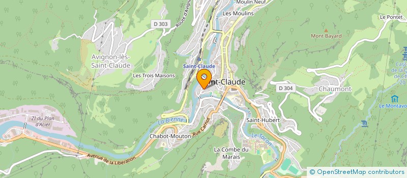 localisation de l'entreprise 901 212 928   SAINT-CLAUDE