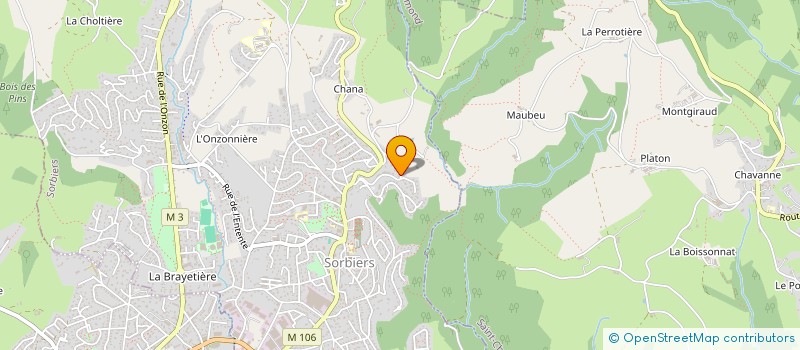 localisation de l'entreprise 901 525 063   SORBIERS