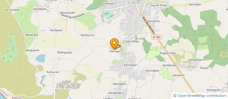 localisation de l'entreprise 901 658 765   ERDEVEN