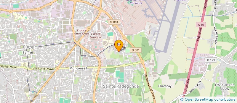 localisation de l'entreprise 902 551 589   TOURS