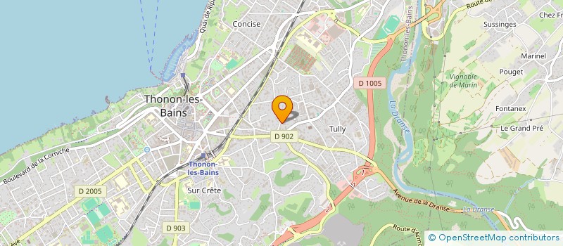localisation de l'entreprise 902 625 920  à THONON-LES-BAINS