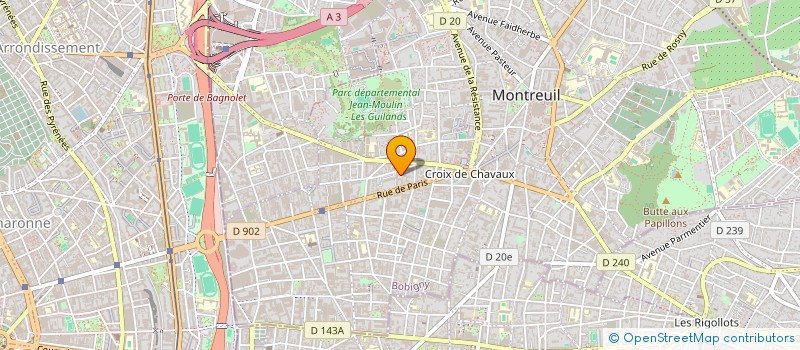 localisation de l'entreprise 902 626 647   MONTREUIL