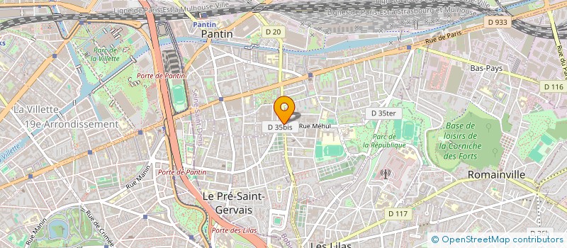 localisation de l'entreprise 903 175 750   PANTIN