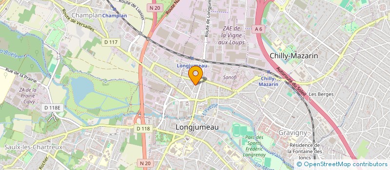 localisation de l'entreprise 903 438 653  à LONGJUMEAU