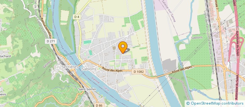 localisation de l'entreprise 903 879 500   SABLONS