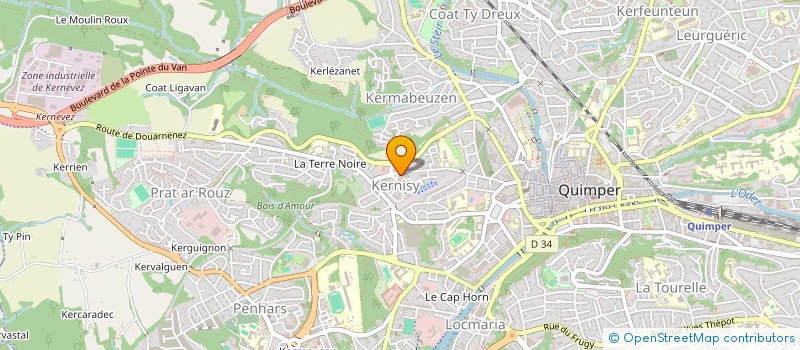 localisation de l'entreprise 904 154 887  à QUIMPER