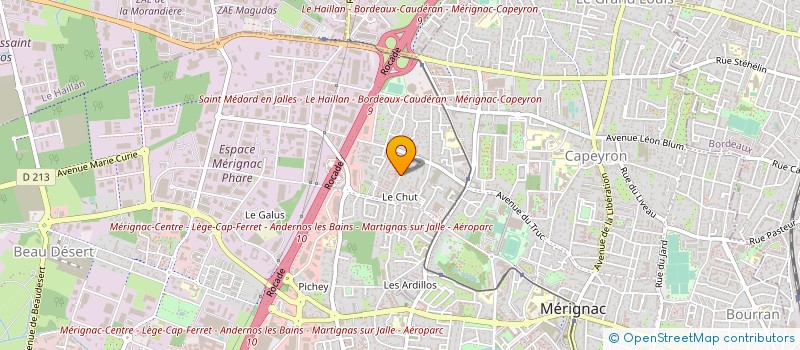 localisation de l'entreprise 904 390 937   MERIGNAC