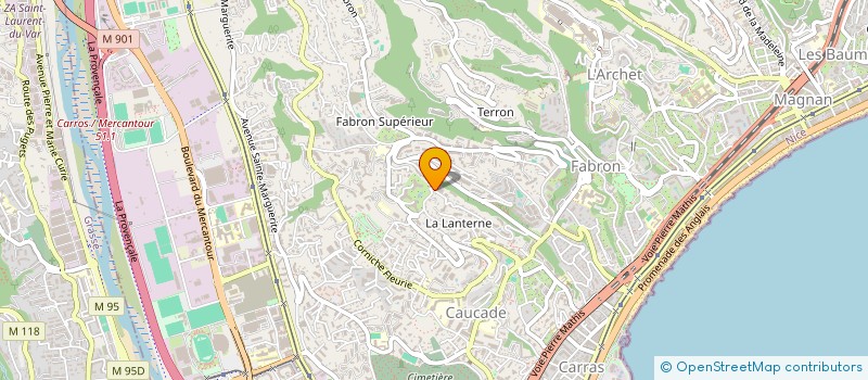localisation de l'entreprise 904 550 456 à NICE