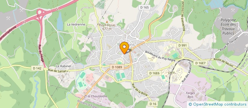 localisation de l'entreprise 904 833 639   EGLETONS