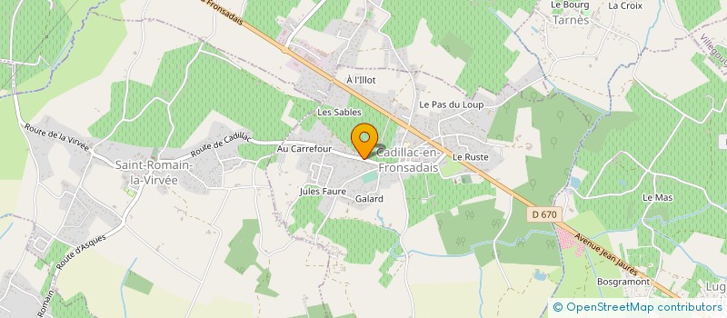 localisation de l'entreprise 905 023 727   CADILLAC-EN-FRONSADAIS