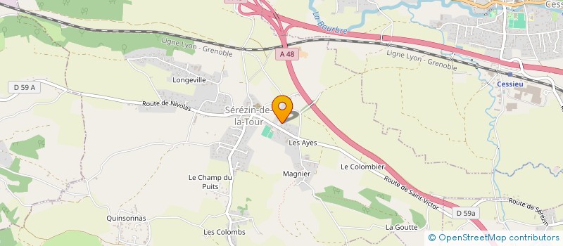 localisation de l'entreprise 905 122 933   SEREZIN-DE-LA-TOUR