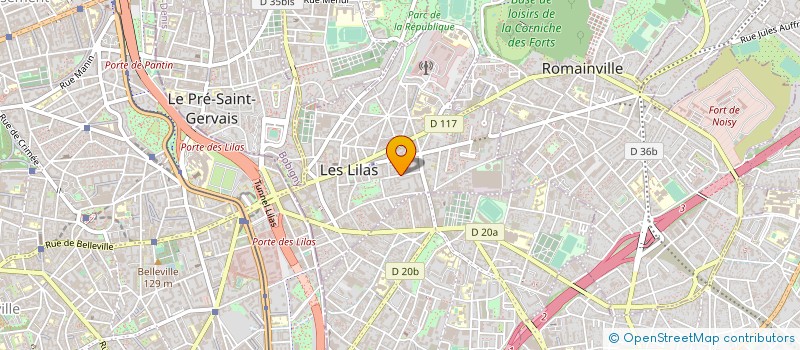 localisation de l'entreprise 905 158 135 à LES LILAS