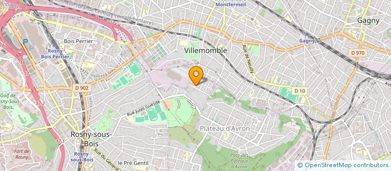 localisation de l'entreprise 905 202 248   ROSNY-SOUS-BOIS