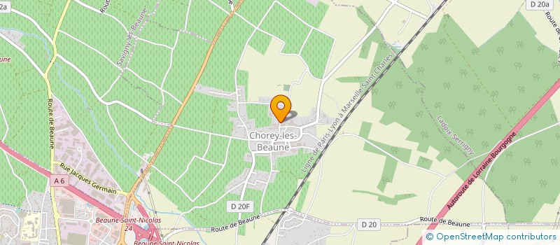 localisation de l'entreprise 907 532 808   CHOREY-LES-BEAUNE