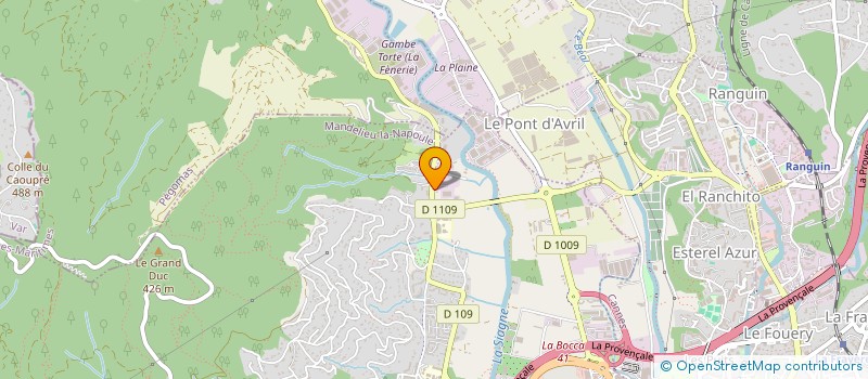 localisation de l'entreprise 907 575 963 à MANDELIEU-LA-NAPOULE