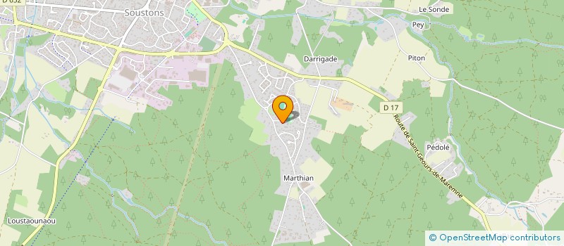 localisation de l'entreprise 907 715 338   SOUSTONS