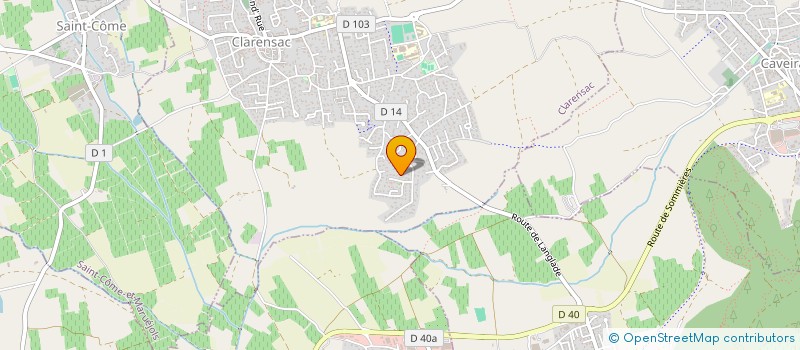 localisation de l'entreprise 907 833 289 à CLARENSAC