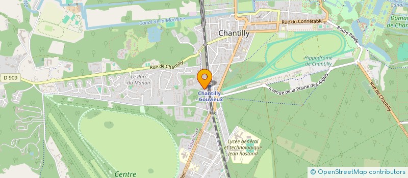 localisation de l'entreprise 907 877 575   CHANTILLY