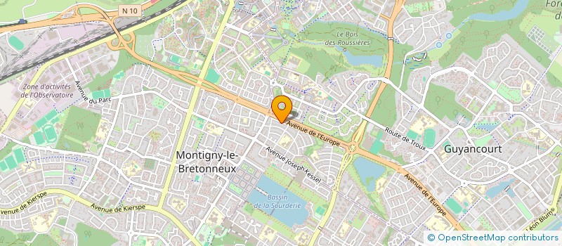 localisation de l'entreprise 907 957 310   MONTIGNY-LE-BRETONNEUX