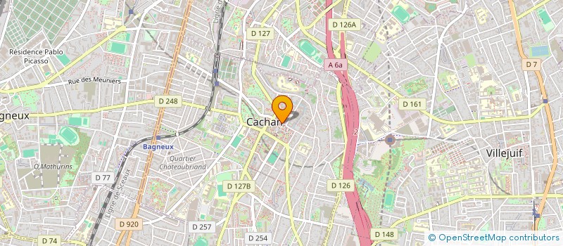 localisation de l'entreprise 908 135 536   CACHAN