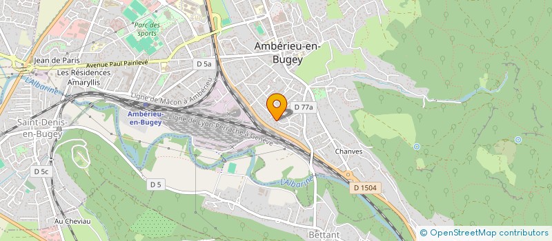 localisation de l'entreprise 908 257 058   AMBERIEU-EN-BUGEY