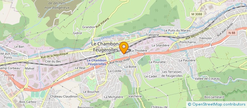 localisation de l'entreprise 908 286 552   LE CHAMBON-FEUGEROLLES