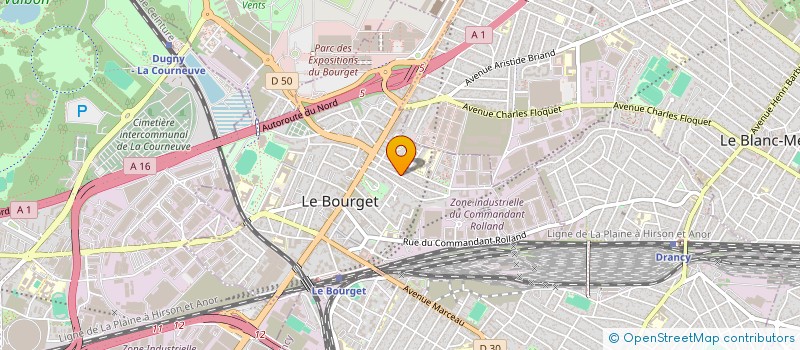 localisation de l'entreprise 908 350 945 à LE BOURGET