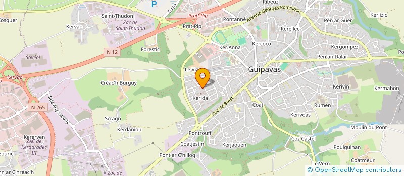 localisation de l'entreprise 908 359 730 à GUIPAVAS