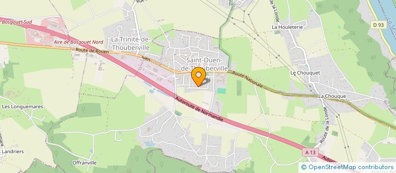 localisation de l'entreprise 908 398 753   SAINT-OUEN-DE-THOUBERVILLE