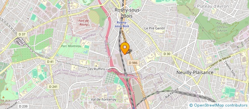 localisation de l'entreprise 908 406 978  à ROSNY-SOUS-BOIS
