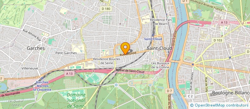 localisation de l'entreprise 908 410 145 à SAINT-CLOUD