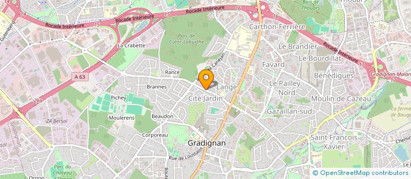 localisation de l'entreprise 908 469 380   GRADIGNAN