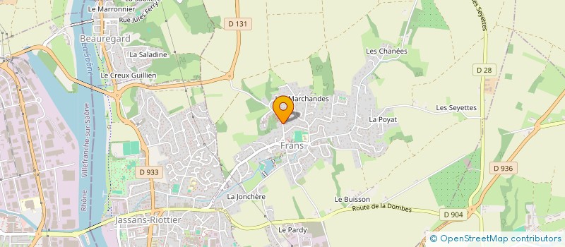 localisation de l'entreprise 908 551 328 à FRANS