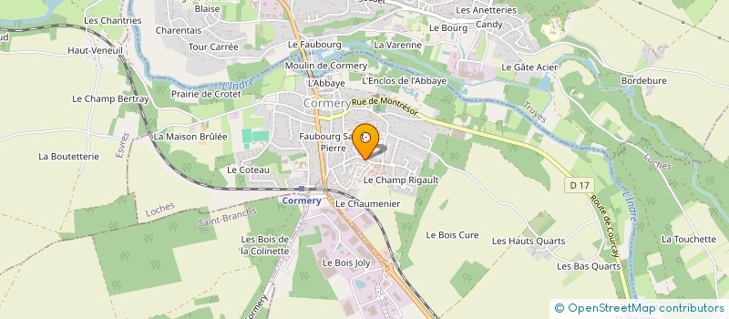 localisation de l'entreprise 908 657 687   CORMERY