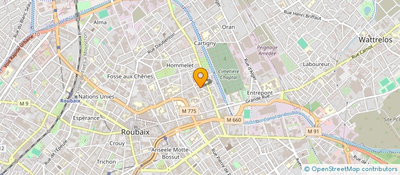 localisation de l'entreprise 908 660 384   ROUBAIX