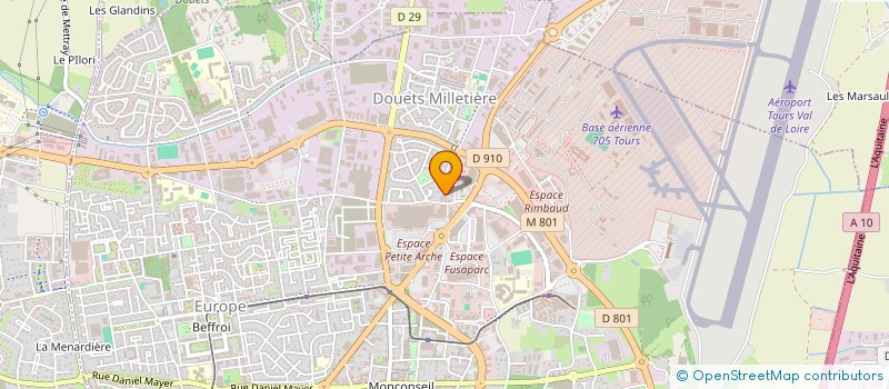 localisation de l'entreprise 908 667 389   TOURS