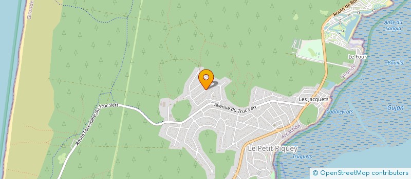 localisation de l'entreprise 908 764 657  à LEGE-CAP-FERRET