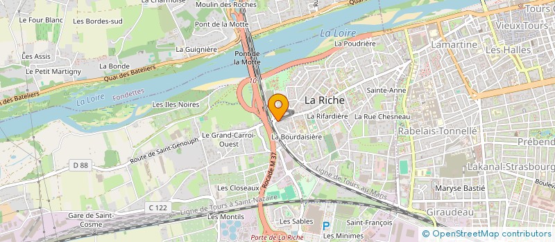 localisation de l'entreprise 908 856 750   TOURS