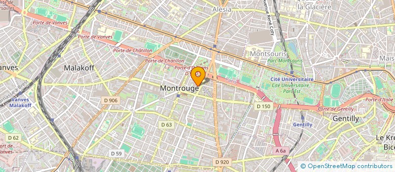 localisation de l'entreprise 909 025 538   MONTROUGE