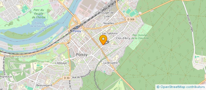 localisation de l'entreprise 909 098 899   POISSY