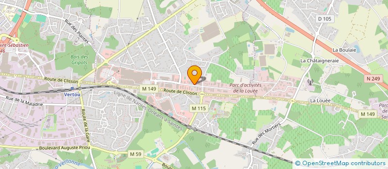 localisation de l'entreprise 909 158 495 à LES SORINIERES