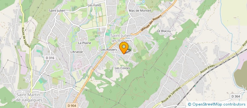 localisation de l'entreprise 909 249 781   ALES