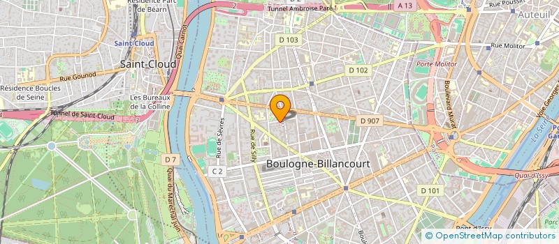 localisation de l'entreprise 909 258 030 à BOULOGNE-BILLANCOURT