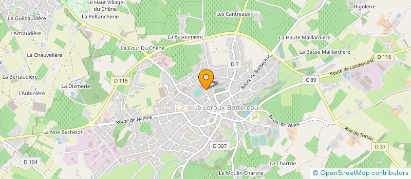 localisation de l'entreprise 909 305 401   LE LOROUX-BOTTEREAU