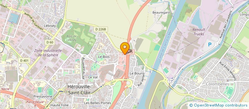 localisation de l'entreprise 909 311 680 à HEROUVILLE-SAINT-CLAIR