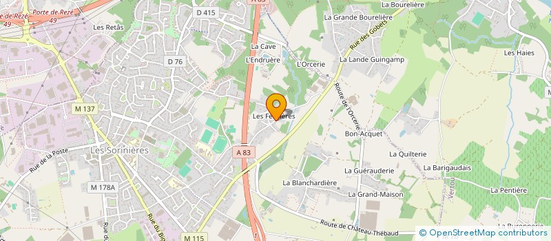 localisation de l'entreprise 909 322 646   LES SORINIERES