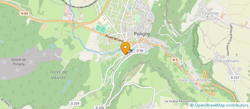localisation de l'entreprise 909 339 814 à POLIGNY