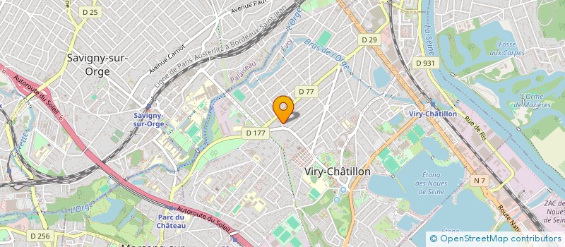 localisation de l'entreprise 909 343 980 à VIRY-CHATILLON